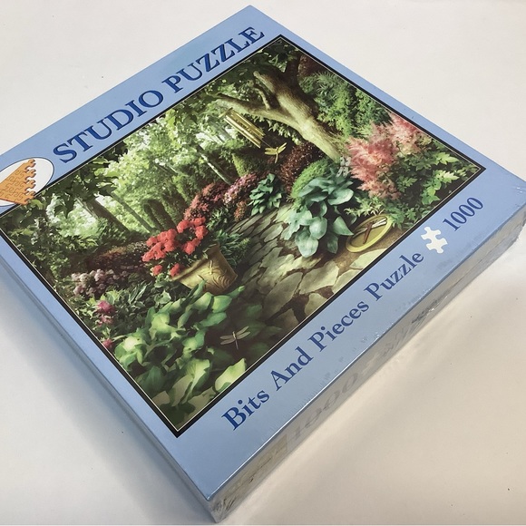 Studio Puzzle Dragonfly Garden by Alan Giana 1000 Pc 2007 Bits and Pieces Sealed - Picture 4 of 4
